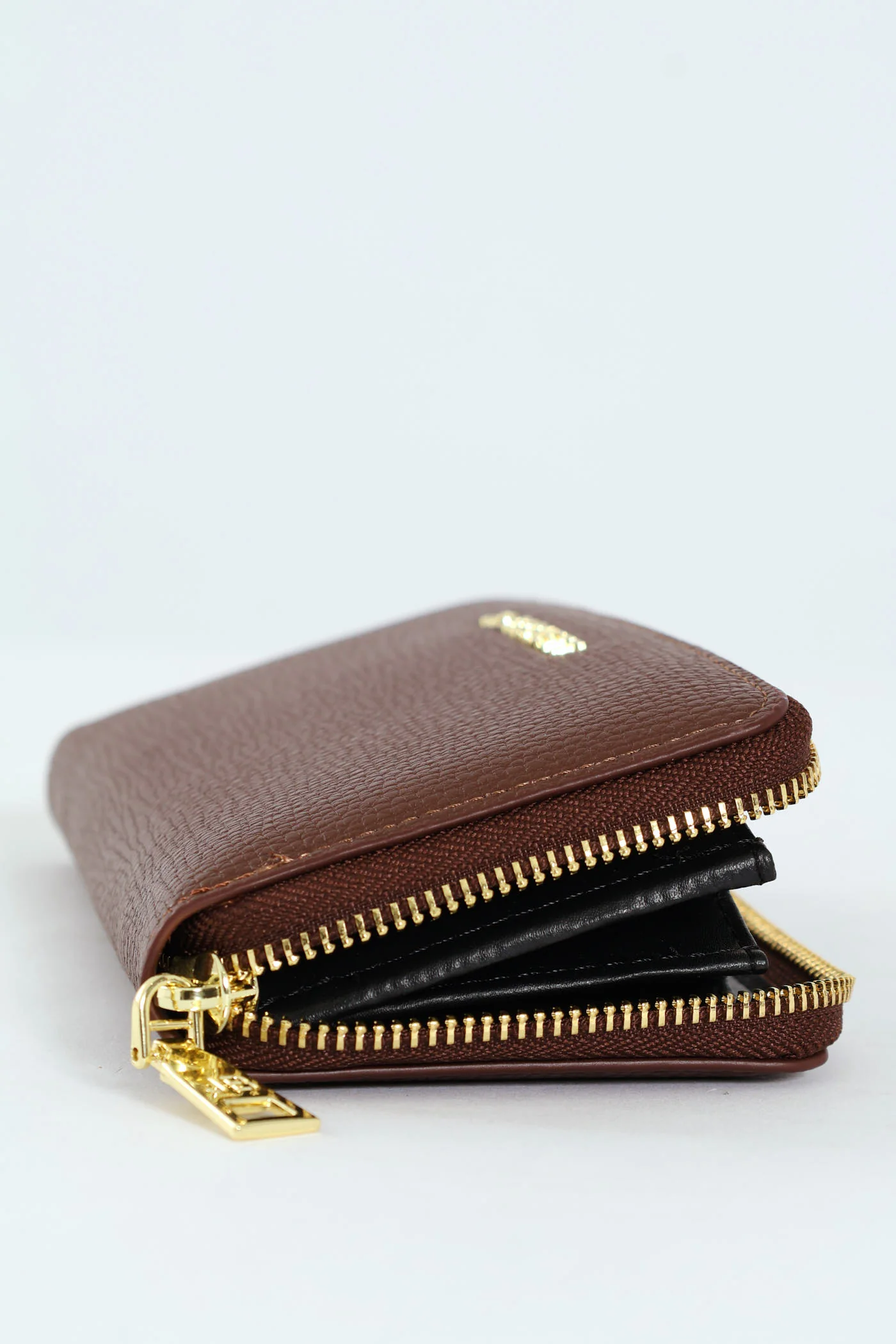 Carrie Pebble Raised Logo Ziparound Purse - Brown - Image 2
