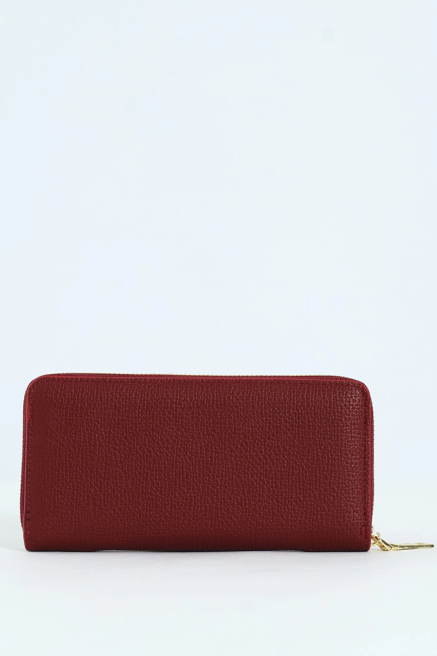 Carrie Pebble Raised Logo Ziparound Purse - Burgundy - Image 4
