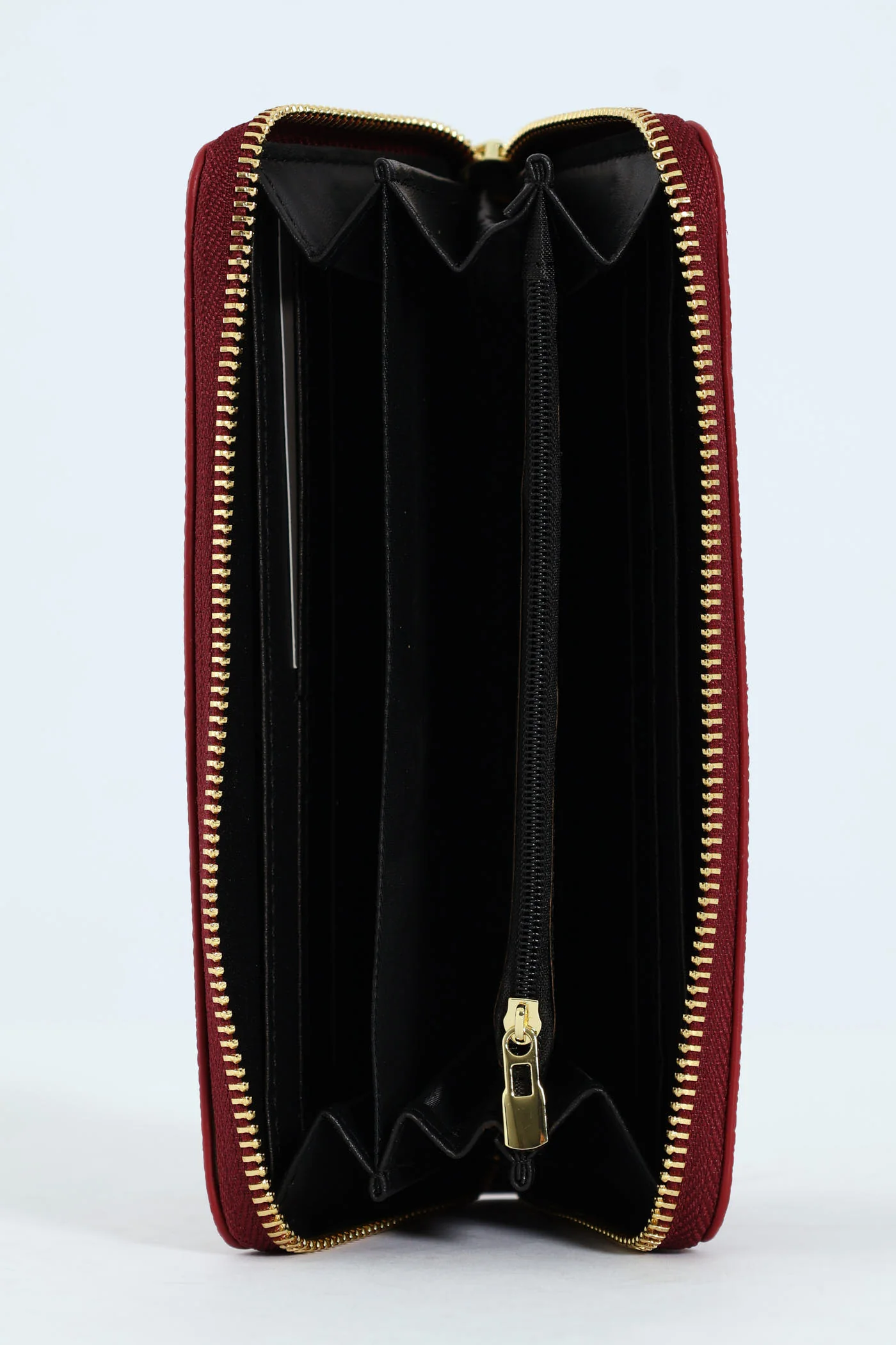 Carrie Pebble Raised Logo Ziparound Purse - Burgundy - Image 5