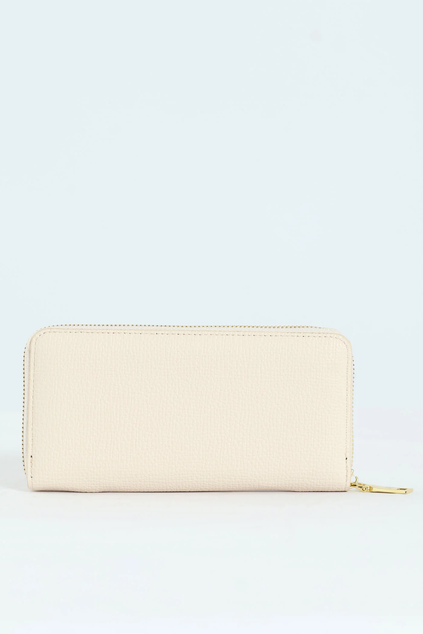 Carrie Pebble Raised Logo Ziparound Purse - Cream - Image 3