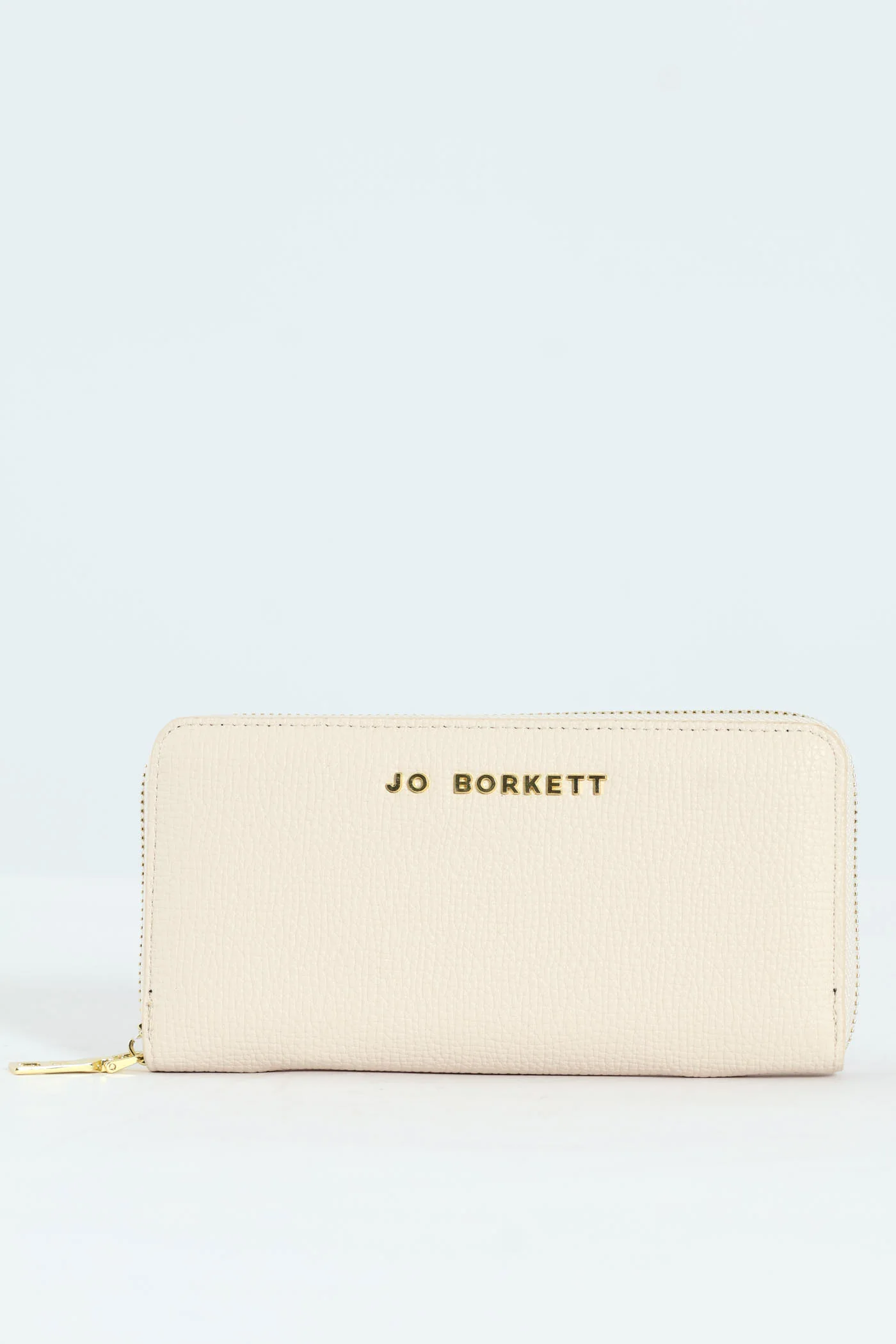 Carrie Pebble Raised Logo Ziparound Purse - Cream - Image 4