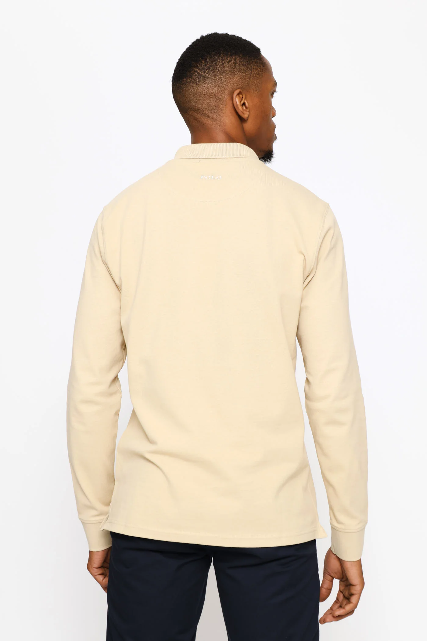 Carter Long Sleeve Golfer - Stone - Image 4