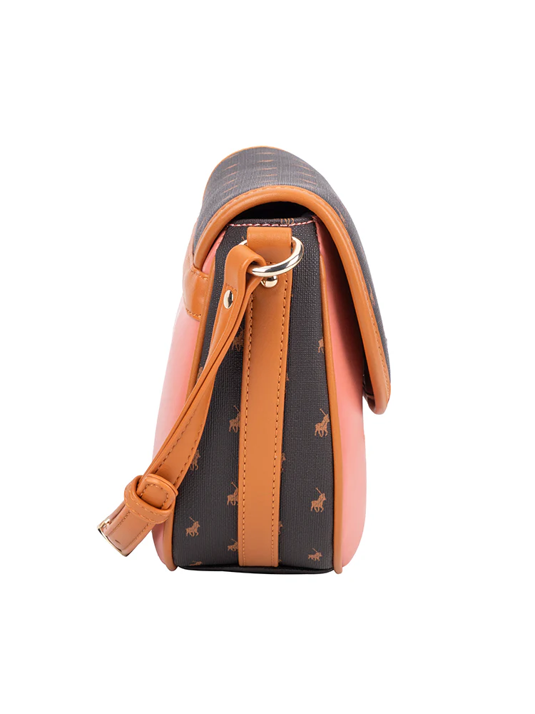 Casablanca Saddle Crossbody Bag - Coral - Image 5