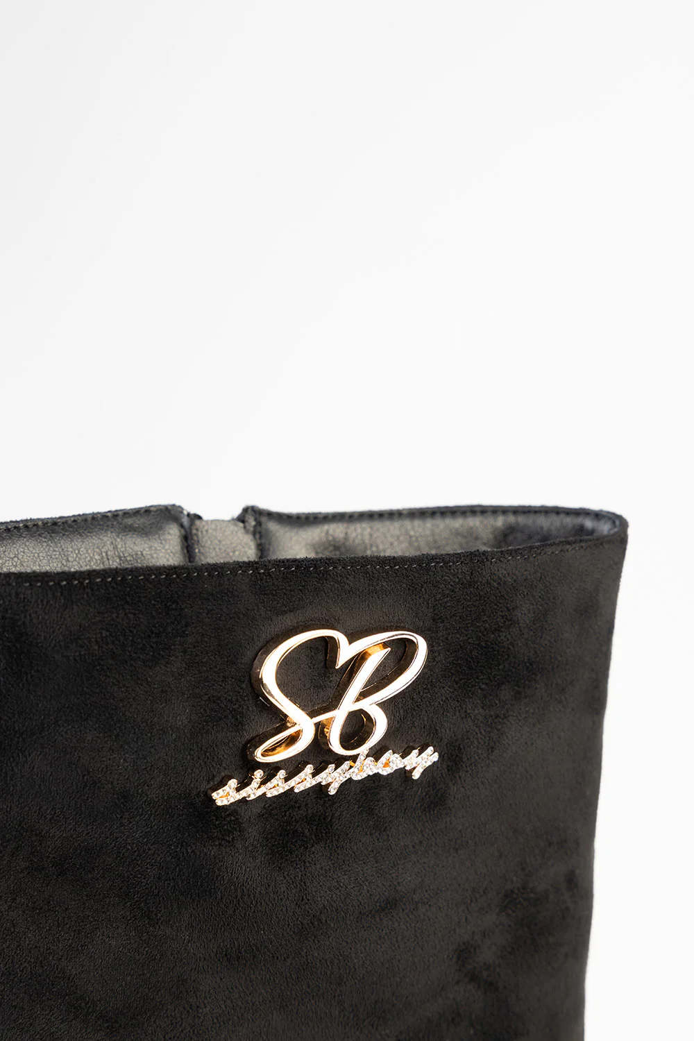 Cassandra Suede Mid Calf Boot - Black - Image 6