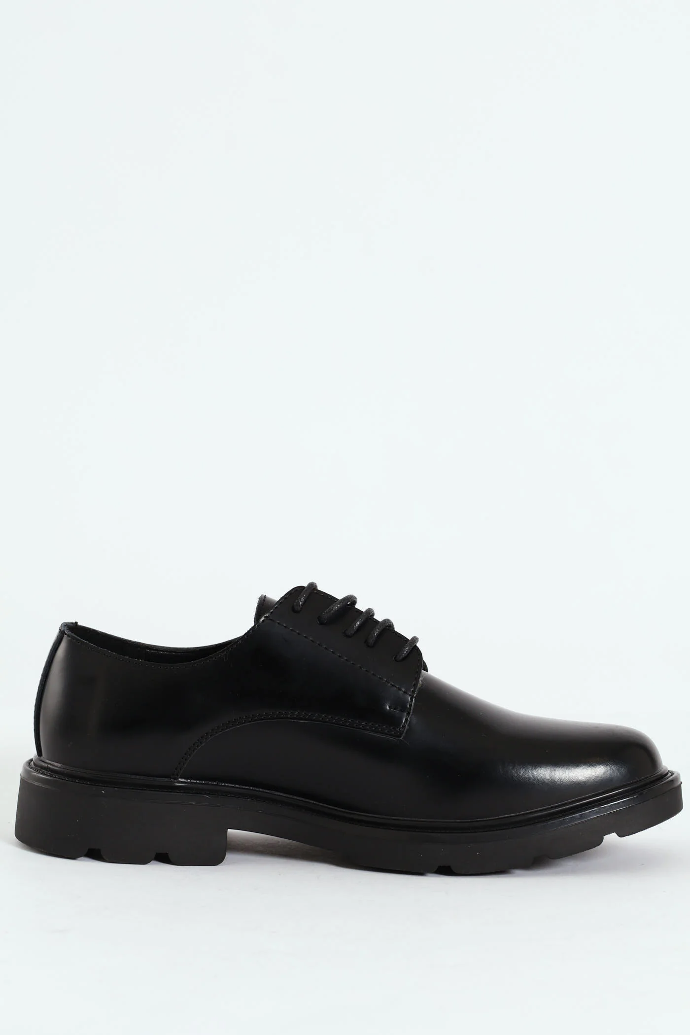 Casual Chunky Lace Up - Black - Image 3