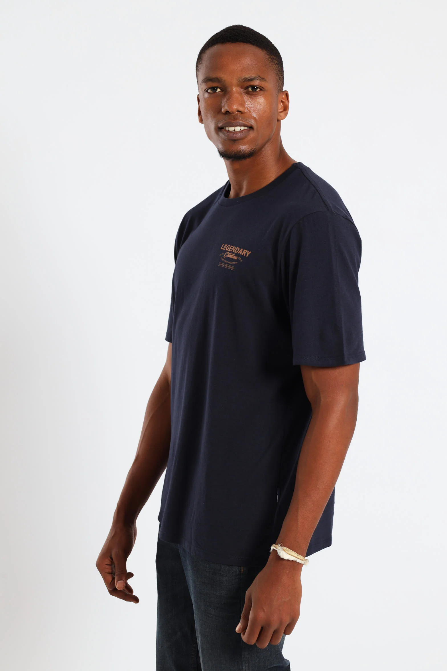 Catalina Front & Back Tee - Navy - Image 3