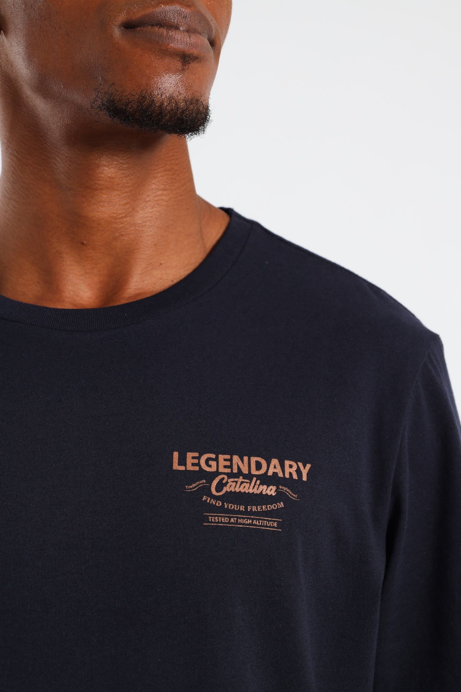 Catalina Front & Back Tee - Navy - Image 4