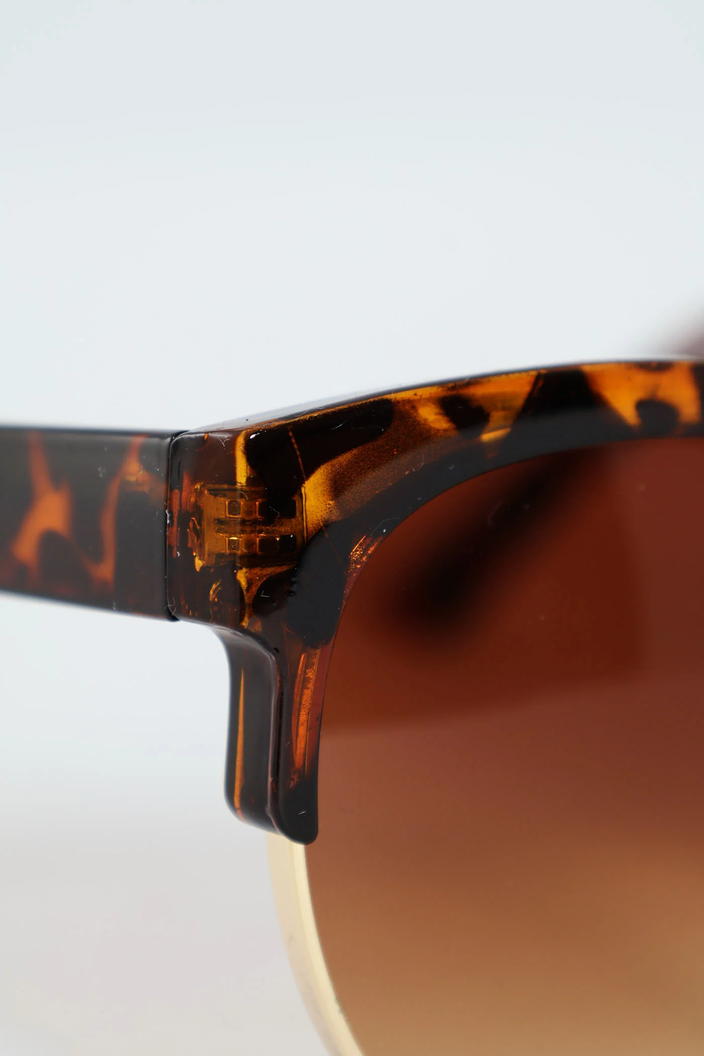 Cats Eye Clubmaster Sunglasses - Tortoise Shell - Image 3