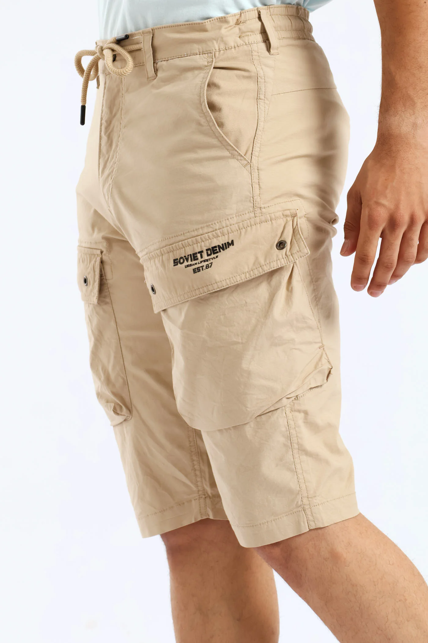 Caution Shorts - Stone - Image 2