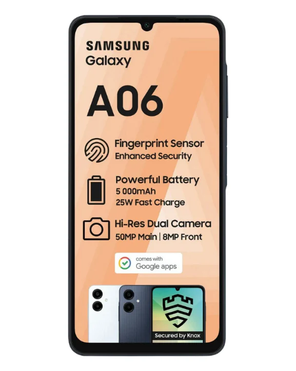 Galaxy A06 Box Deal 64GB Black Cellphone - Image 2