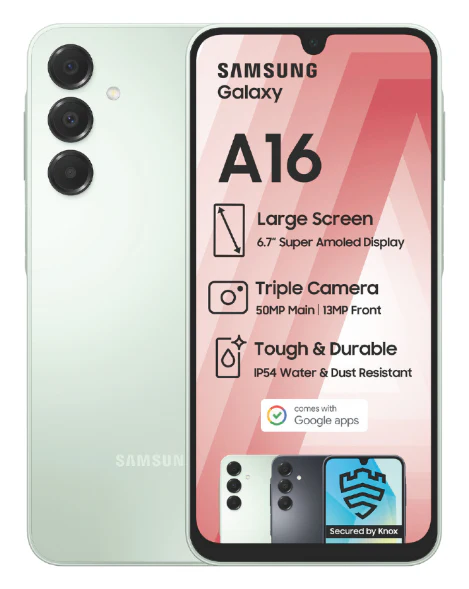Galaxy A16 128GB Dual Sim Green Cellphone - Image 3