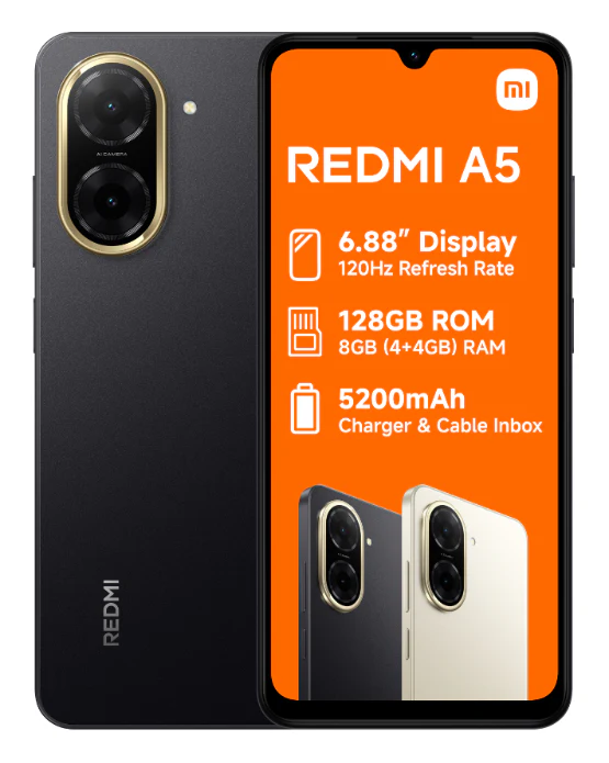 Redmi A5 128GB Box Deal Black Cellphone - Image 3
