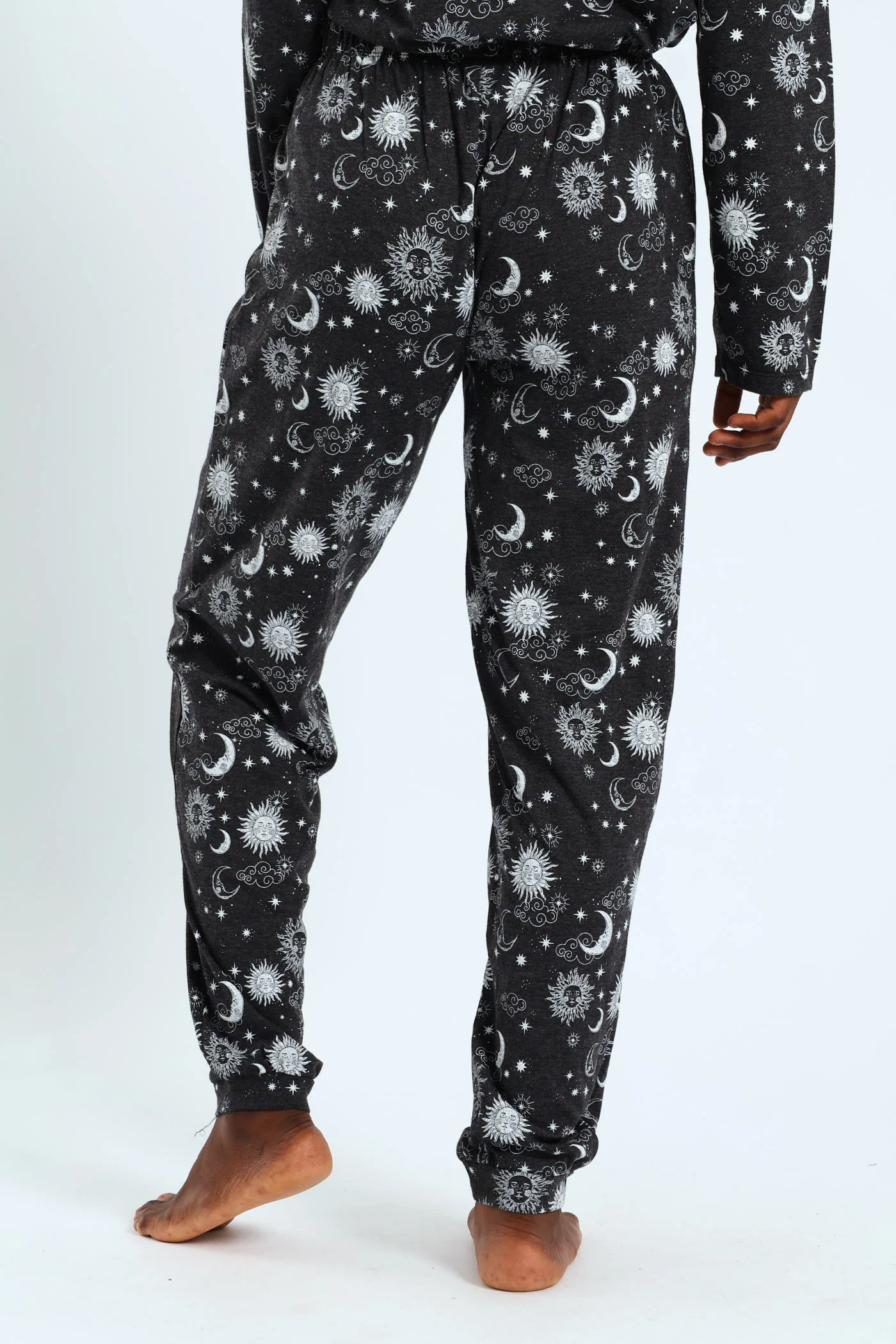 Celestial Knit Jogger - Charcoal Melange - Image 2