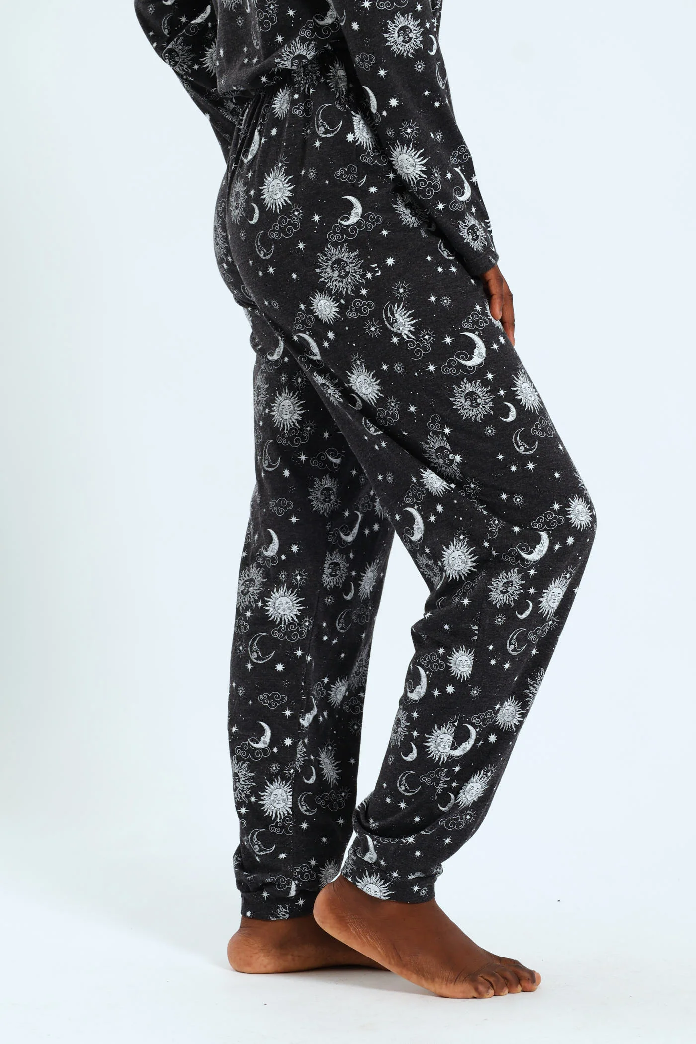 Celestial Knit Jogger - Charcoal Melange - Image 4