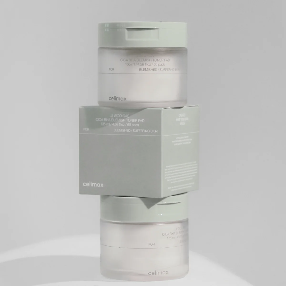 Ji Woo Gae Cica Bha 60 Pcs Blemish Toner Pads - Image 4