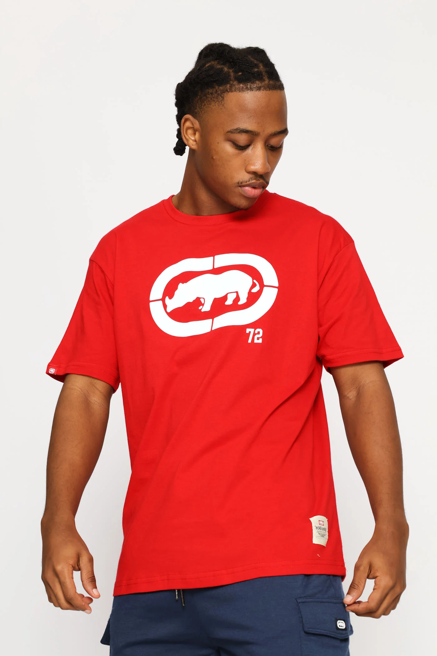 Centre Logo Tee - Red - Image 4