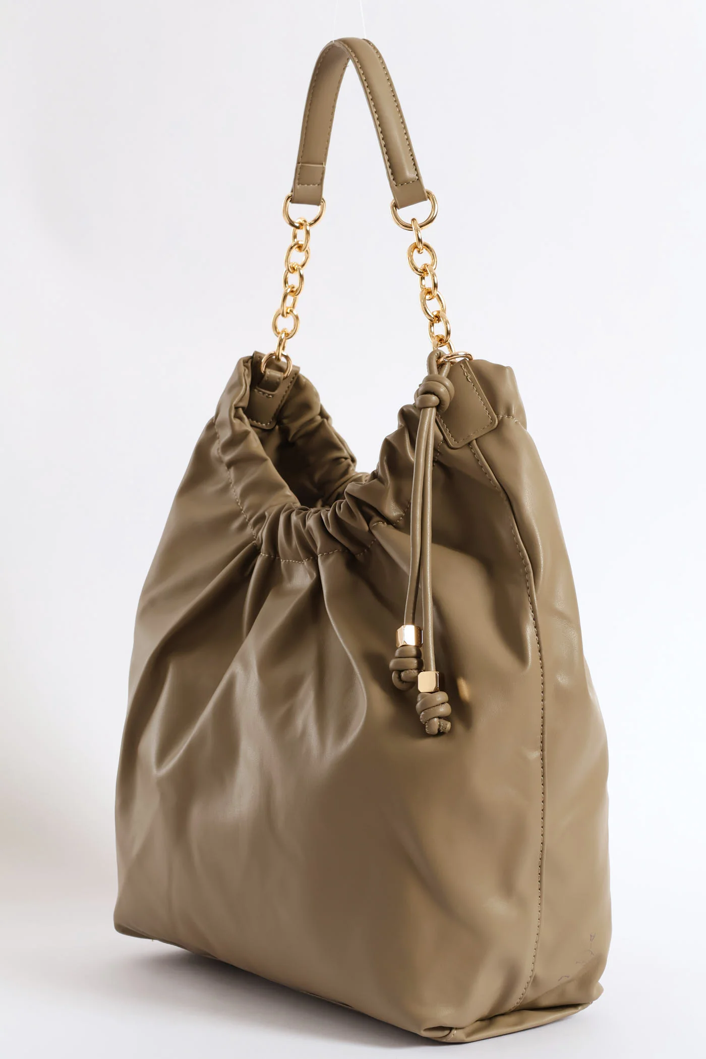 Chain Strap Shoulder Bag - Olive - Image 4