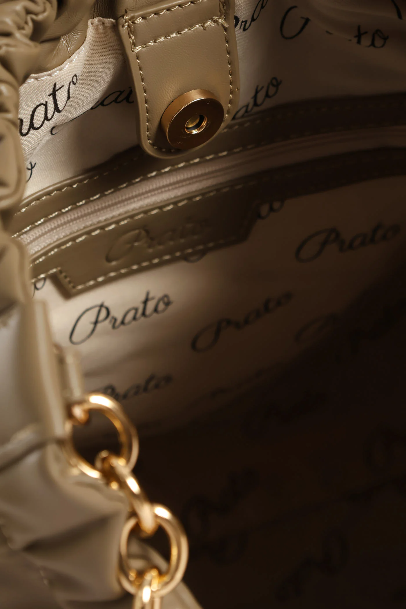 Chain Strap Shoulder Bag - Olive - Image 5