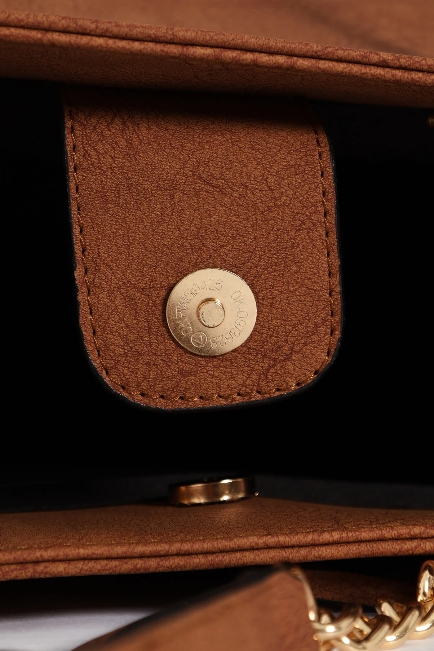 Chain Trim Handle Shopper - Tan - Image 5