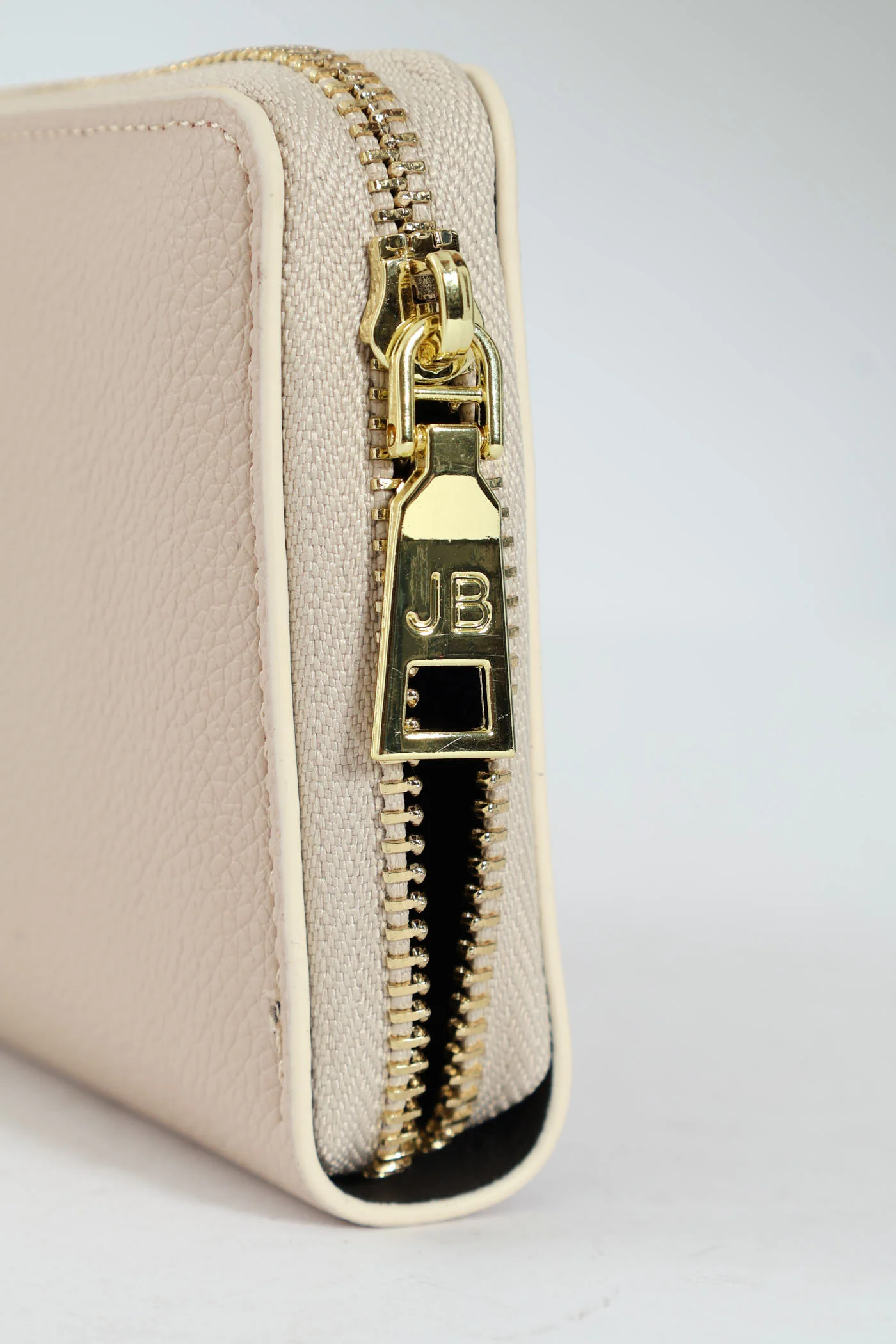 Charlotte Light Text Zip Around Purse - Cream - Image 2