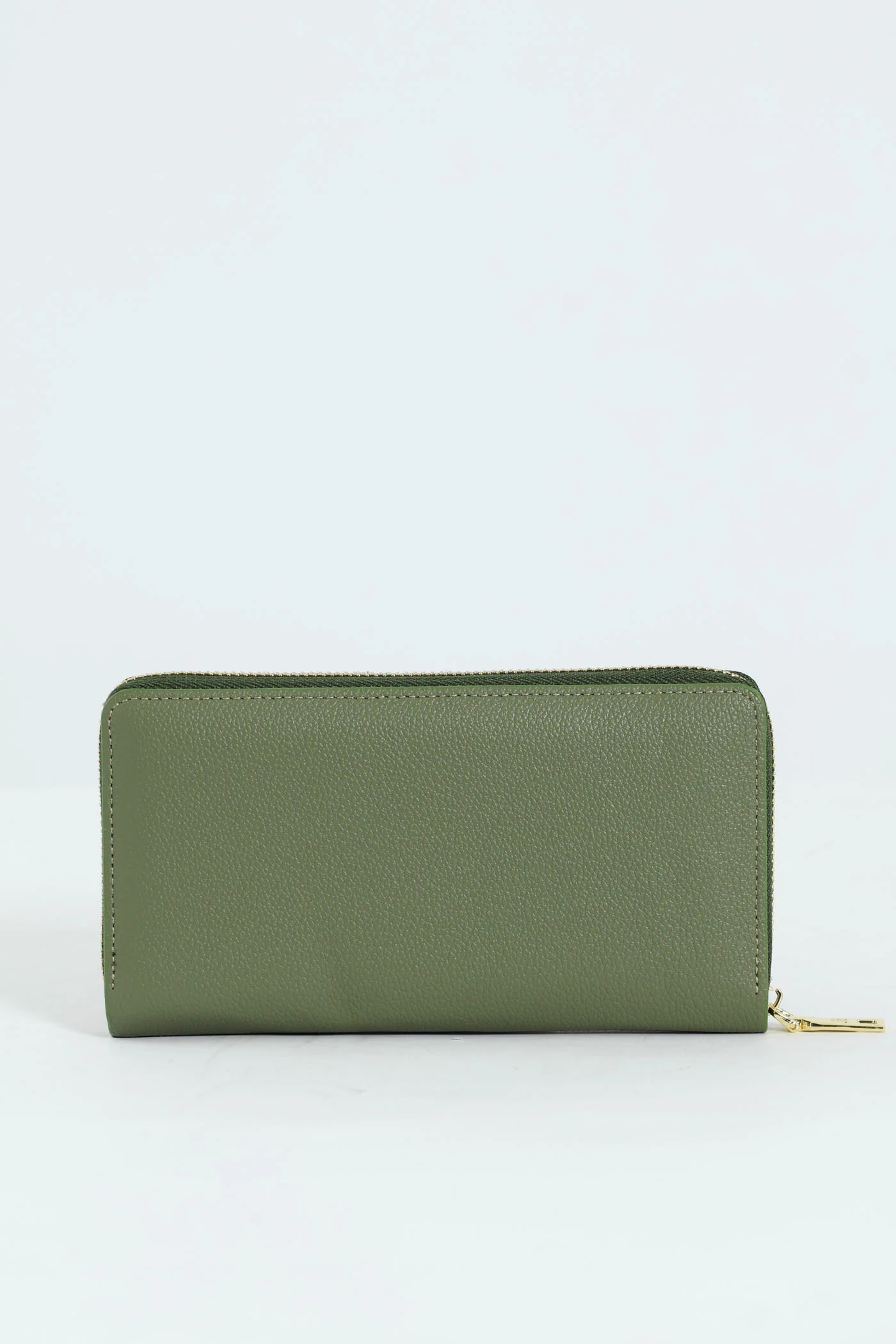 Charlotte Light Text Zip Around Purse - Light Green - Image 3
