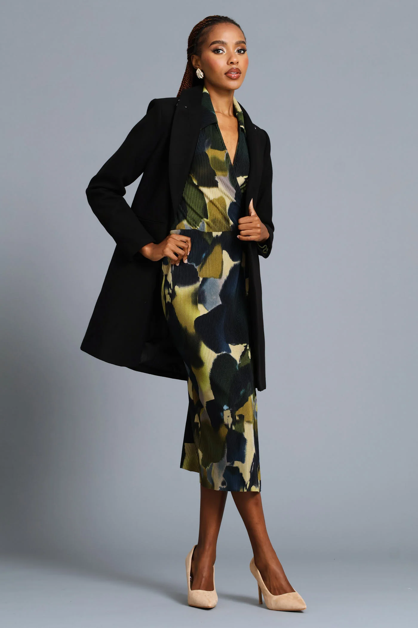 Charlotte Welt Pocket Single Breasted Coat - Black - Image 2