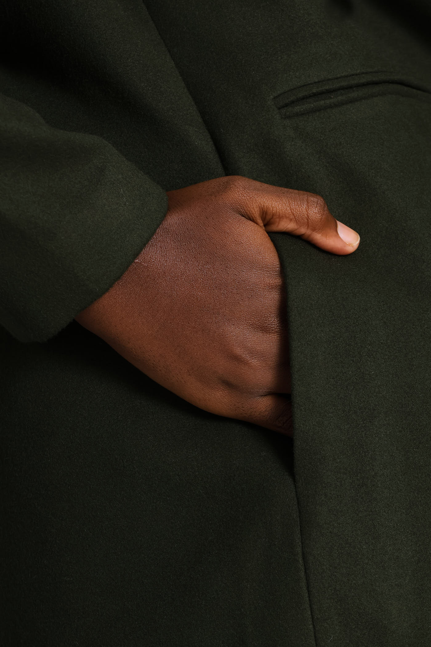 Charlotte Welt Pocket Single-Breasted Coat - Fatigue - Image 6