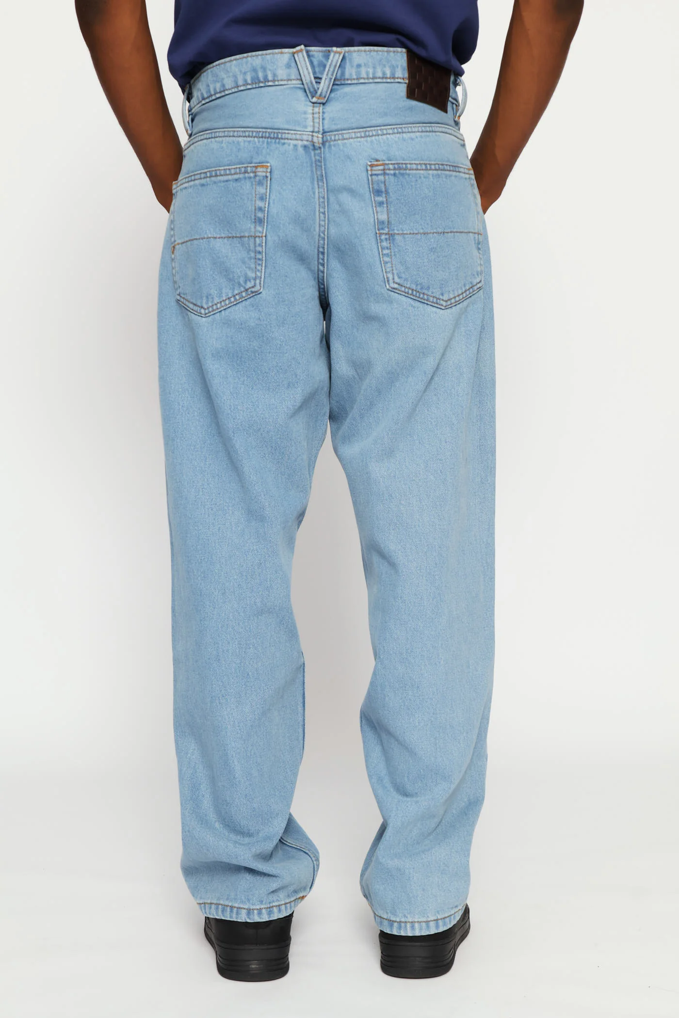 Check-5 Loose Denim Pant - Stonewash - Image 8