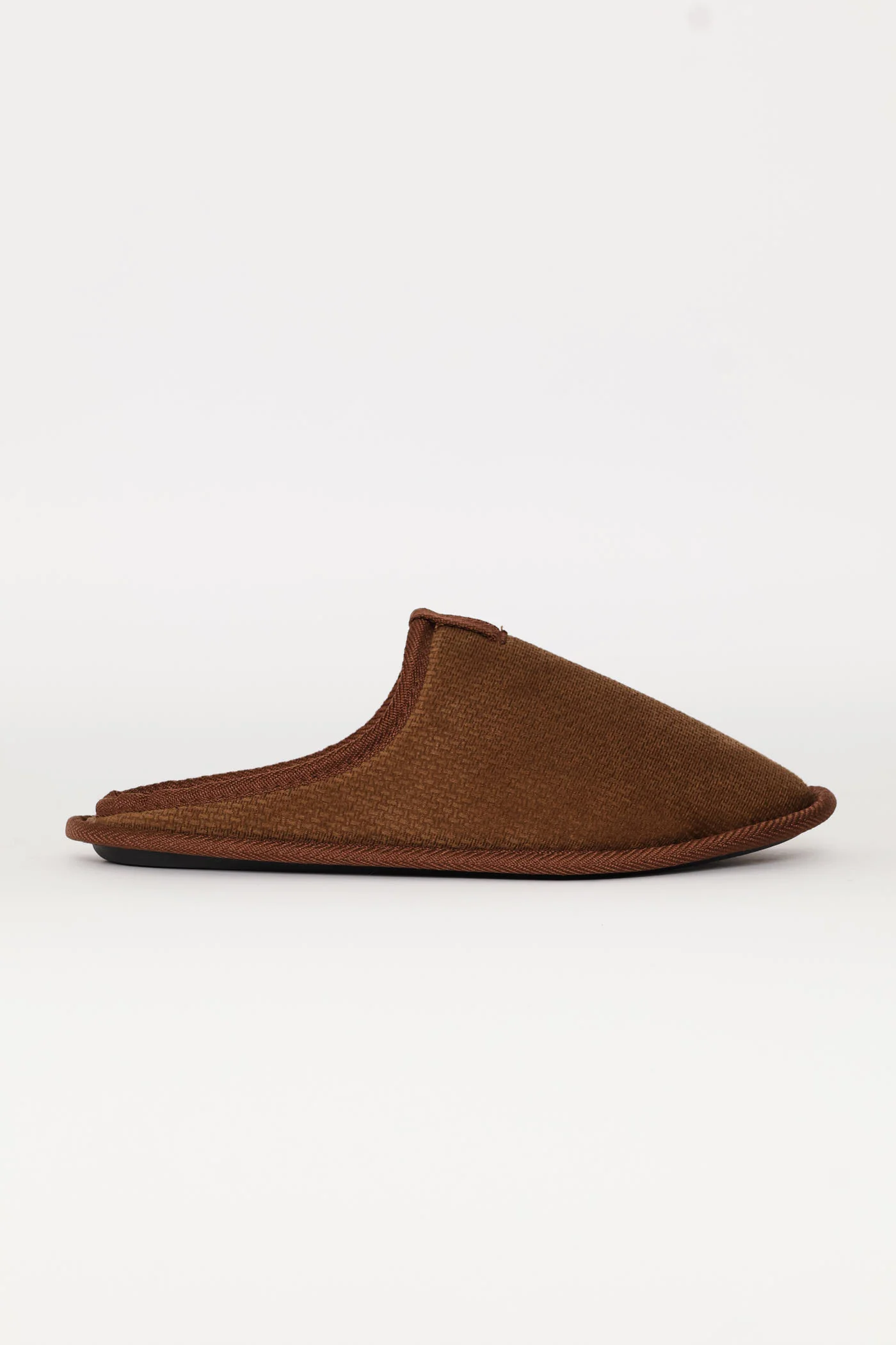 Check & Diamond Embossed Slipper - Brown - Image 3