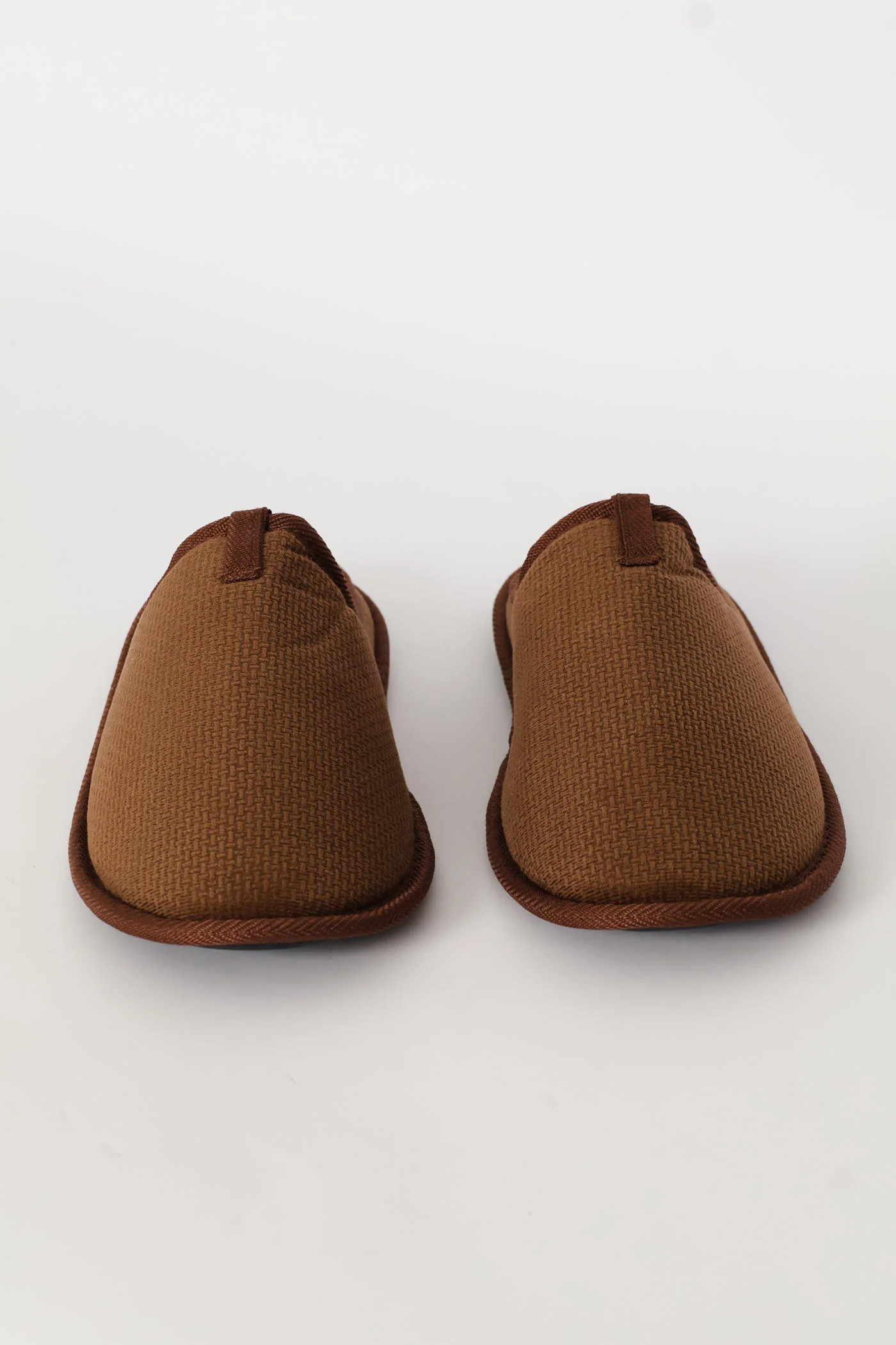 Check & Diamond Embossed Slipper - Brown - Image 5