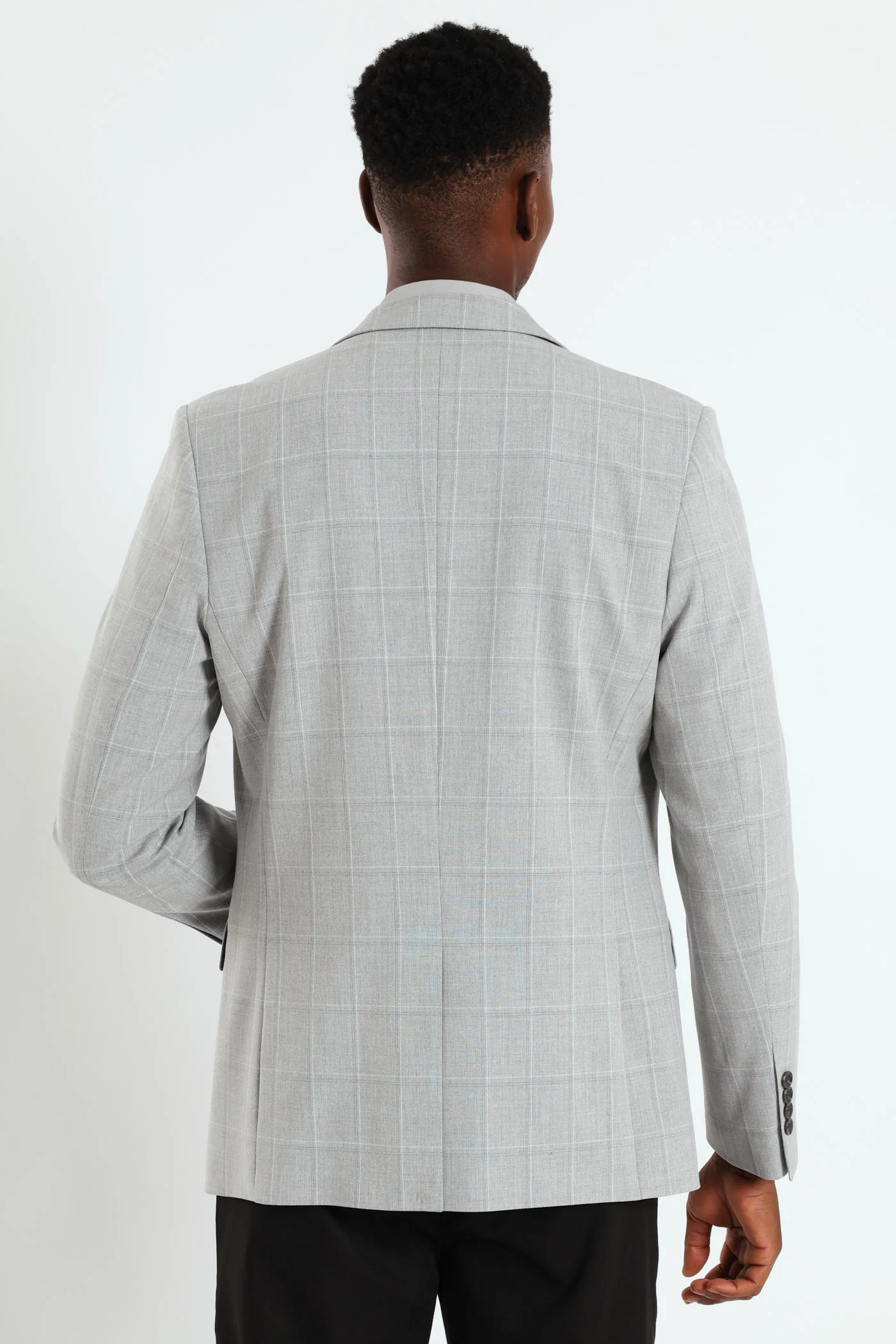Check Blazer - Grey - Image 3