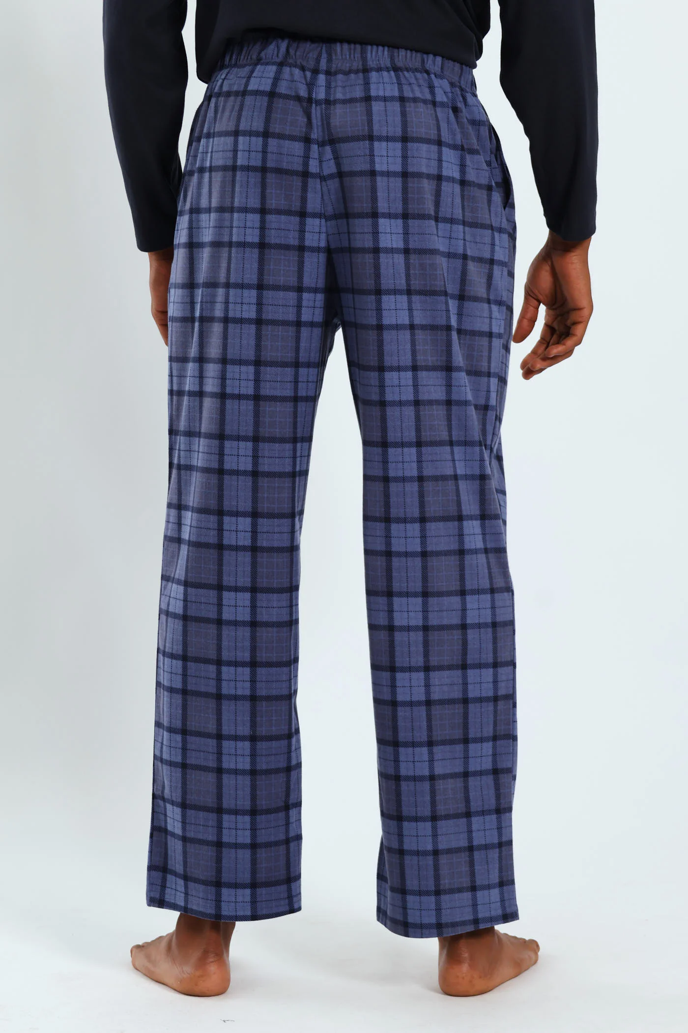 Check Butterfleece Pants - Blue - Image 2