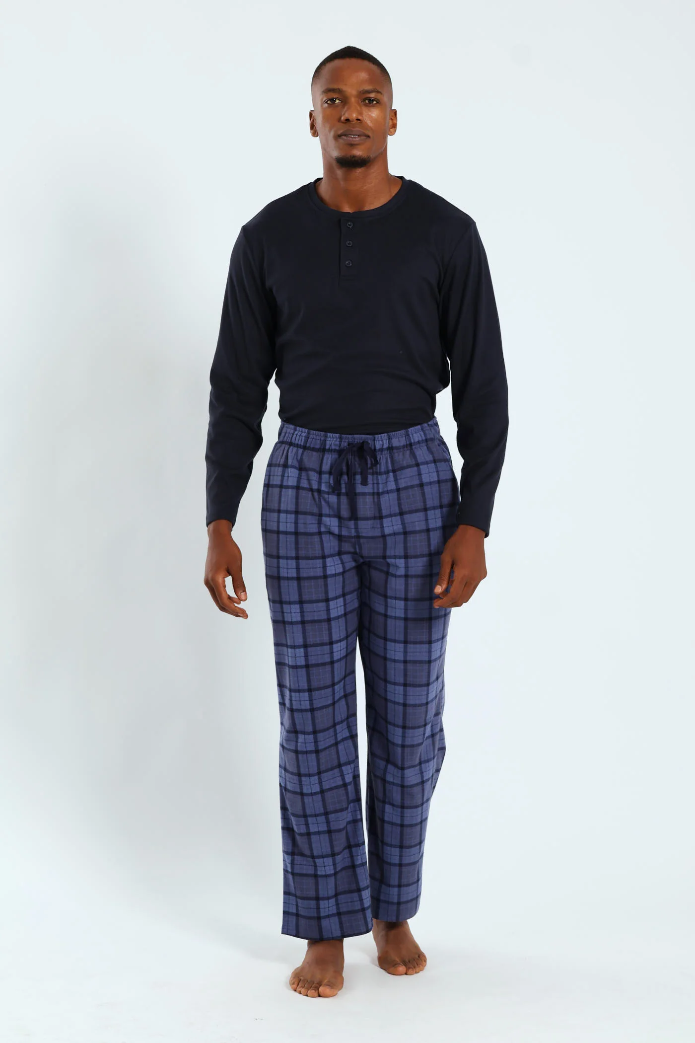 Check Butterfleece Pants - Blue - Image 3