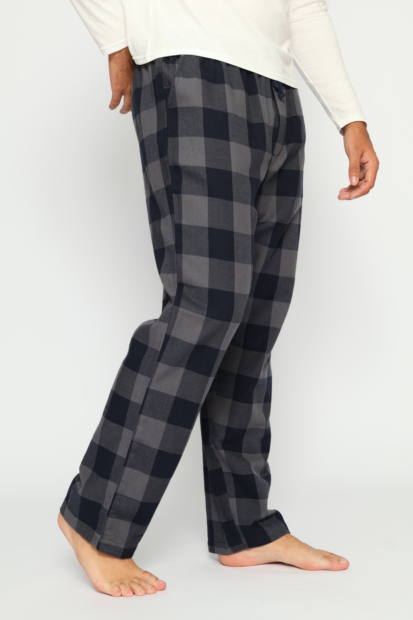 Check Flannel Pants - Navy/Indigo - Image 4
