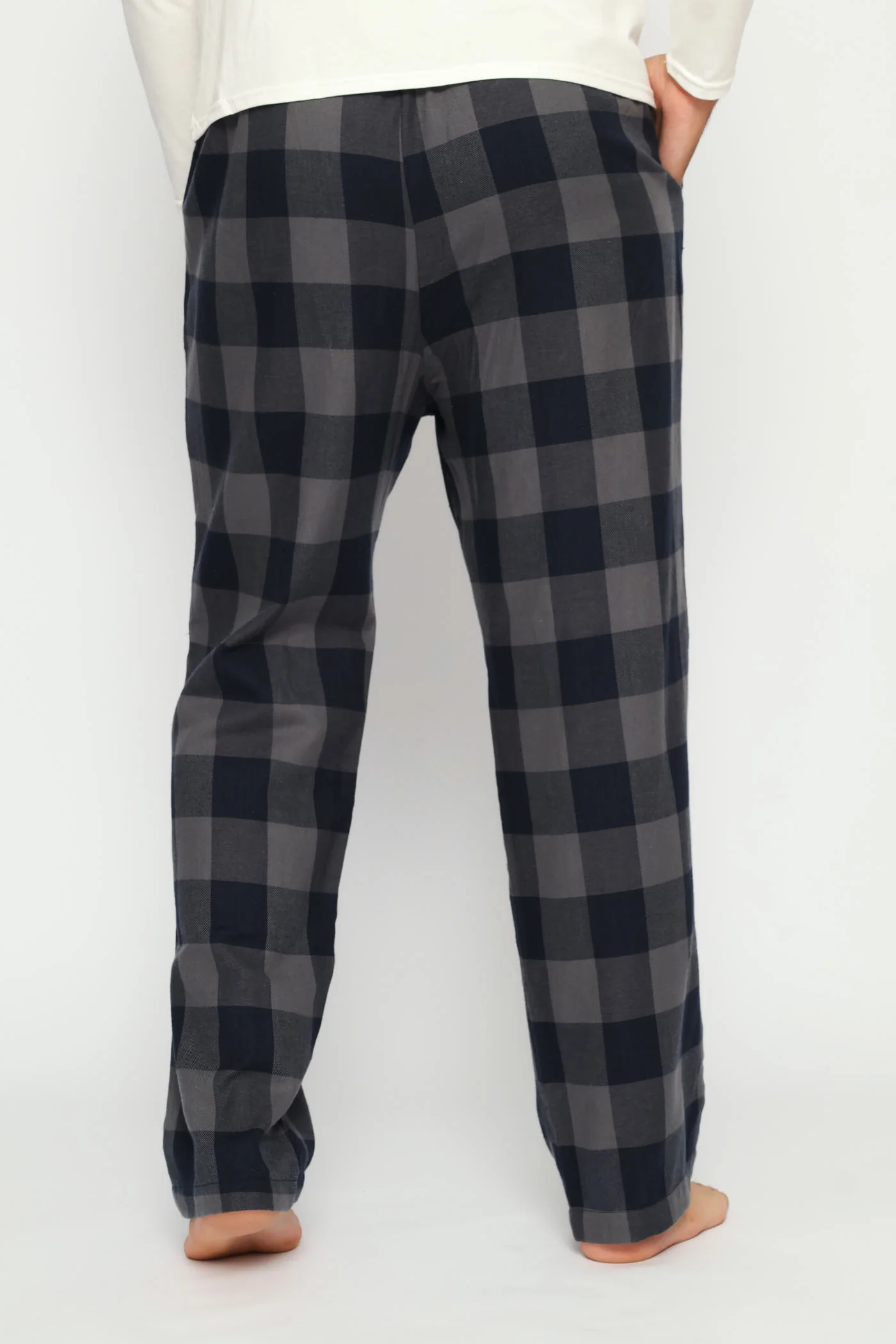 Check Flannel Pants - Navy/Indigo - Image 5