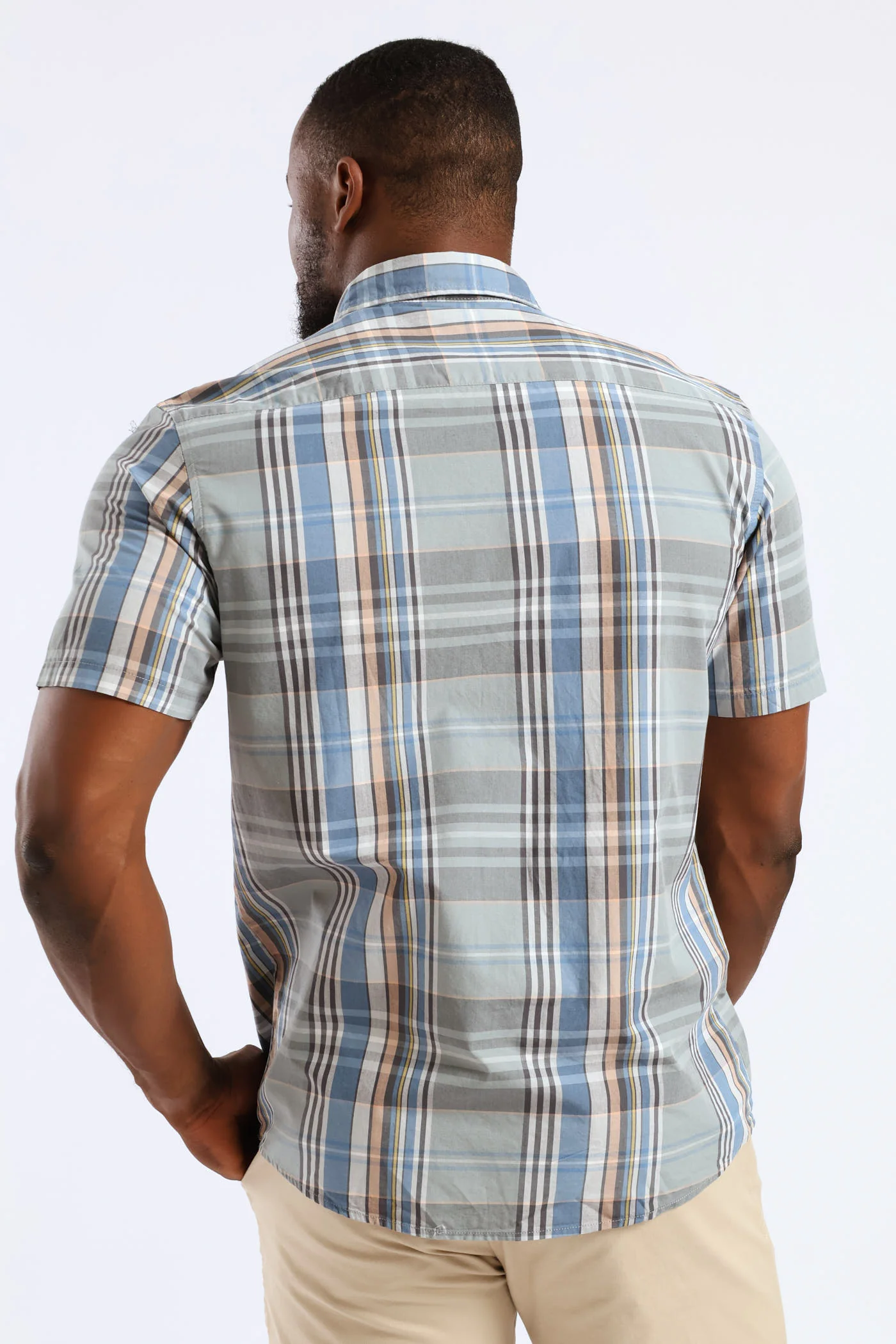 Check Regular Shirt - Light Green - Image 3