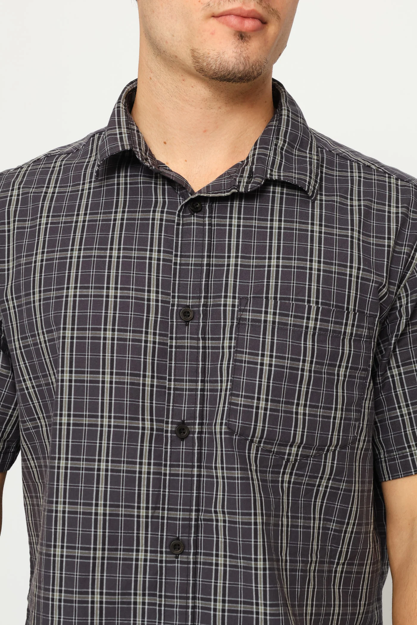 Check Shirt - Charcoal/Fatigue - Image 2