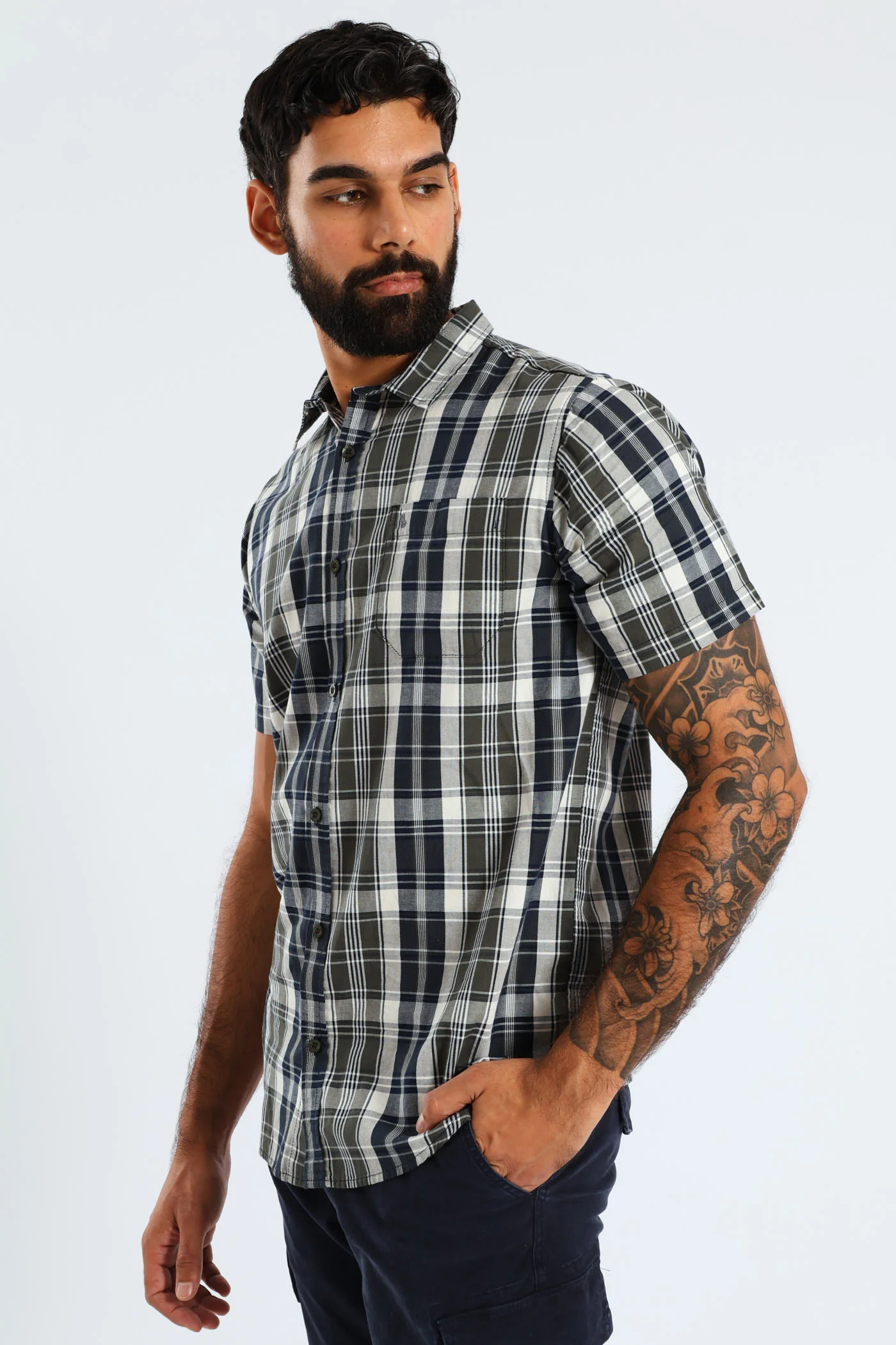 Check Shirt - Fatigue - Image 4