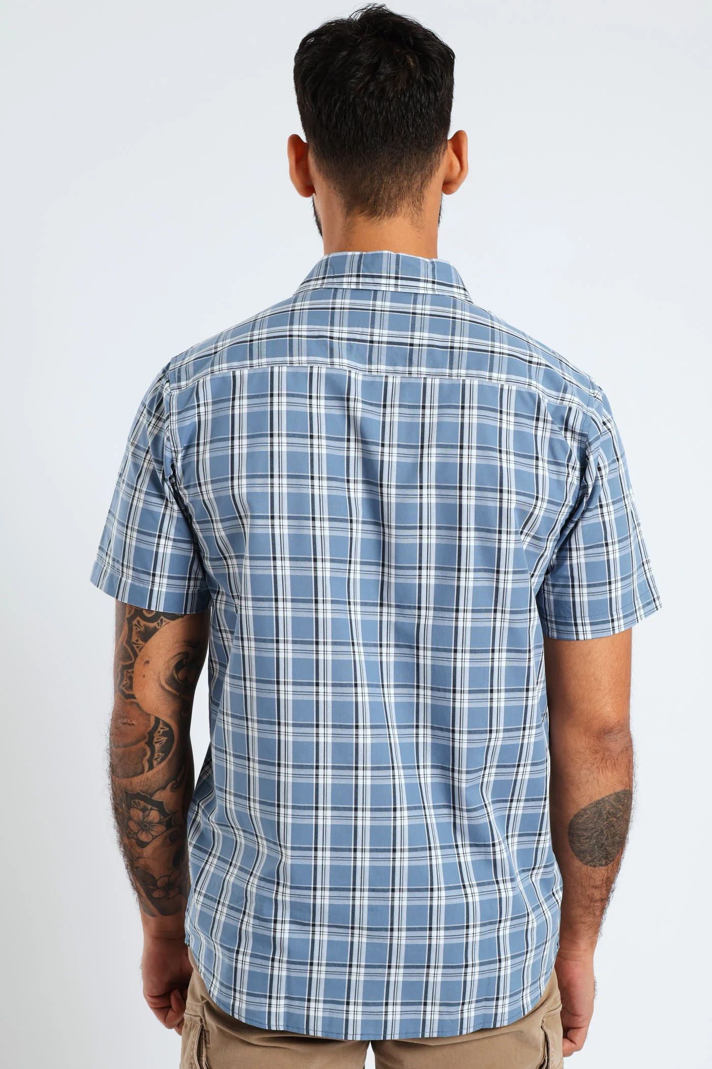 Check Shirt - Steel Blue/Navy - Image 4