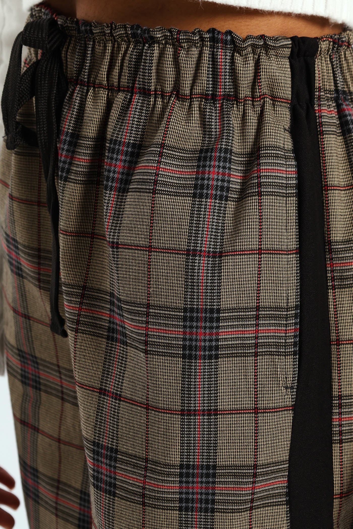 Check Side Stripe Trouser - Neutral - Image 3