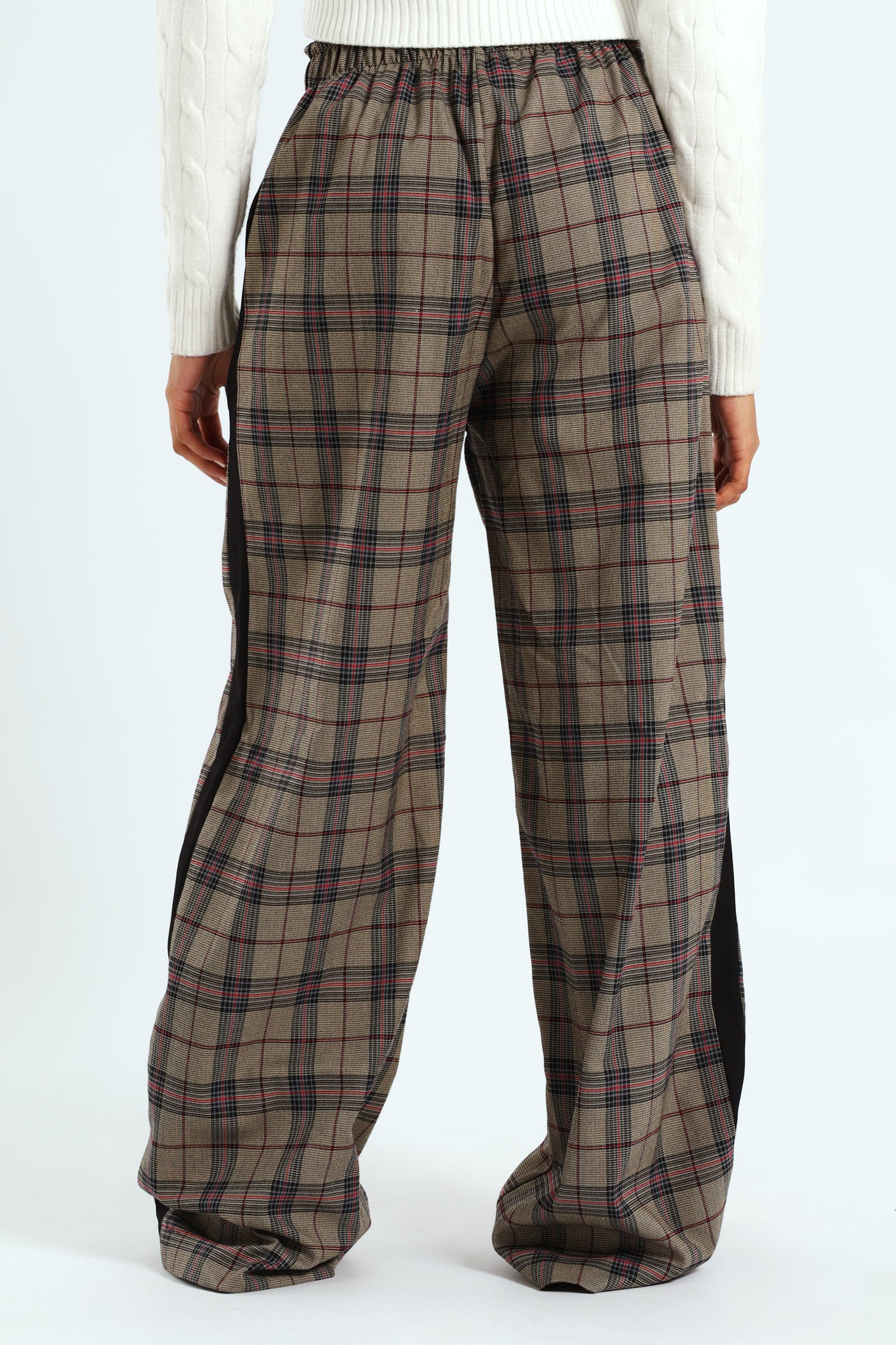 Check Side Stripe Trouser - Neutral - Image 5