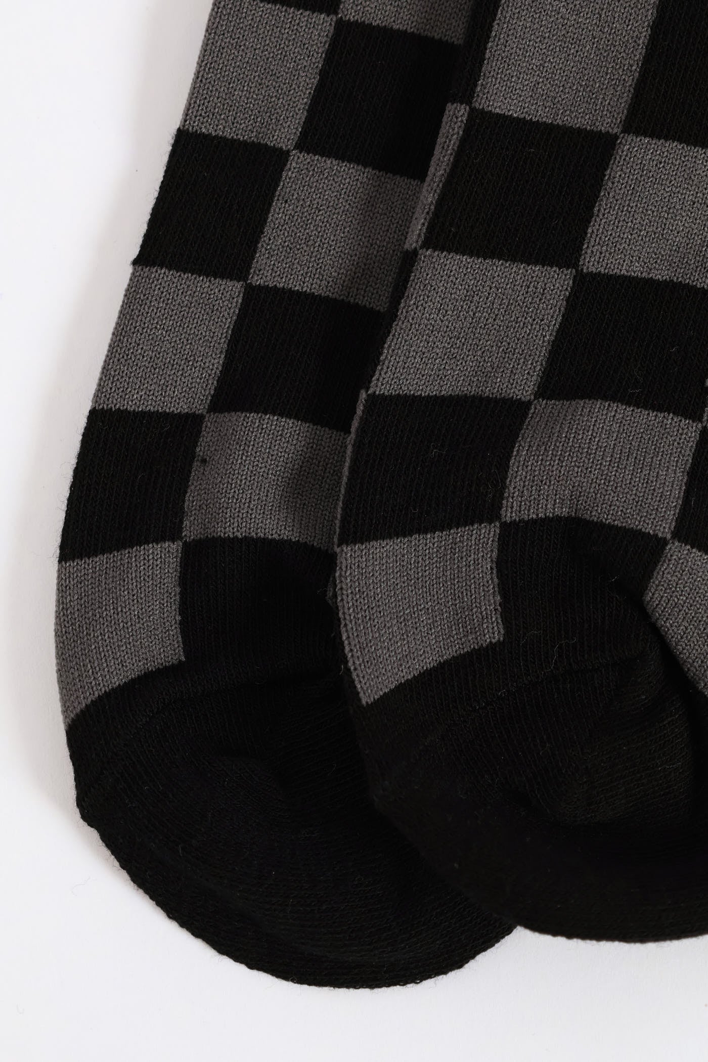 Check Single Socks - Black/Grey - Image 3