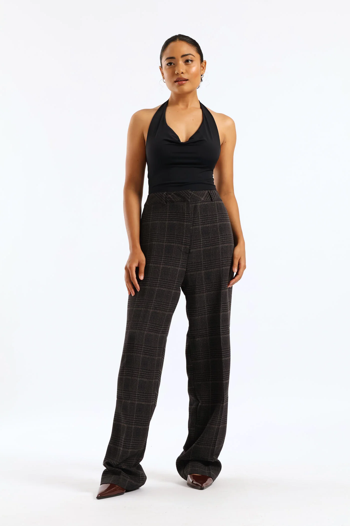 Check Smart Pant - Black - Image 9