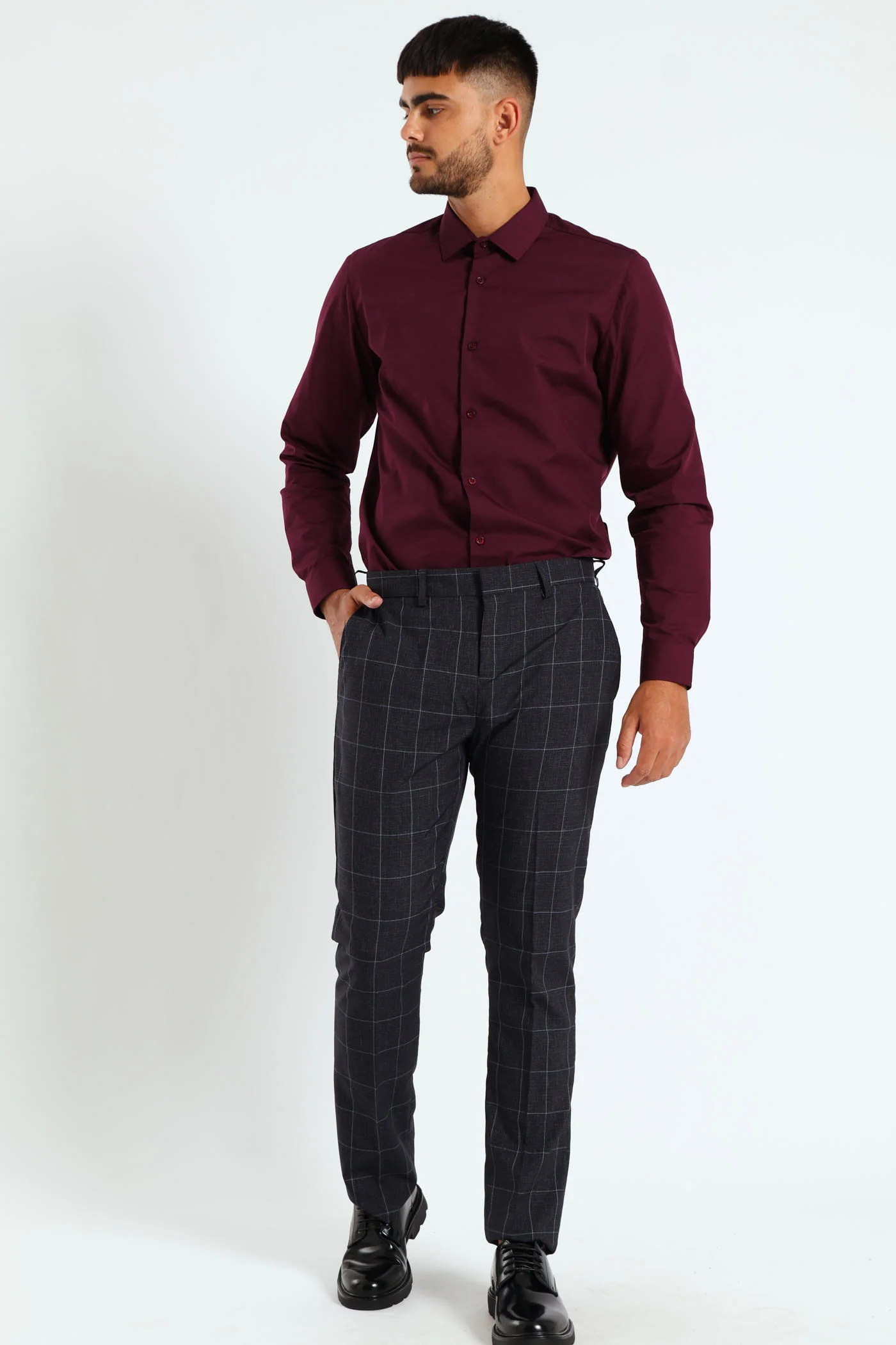 Check Trouser - Navy - Image 10