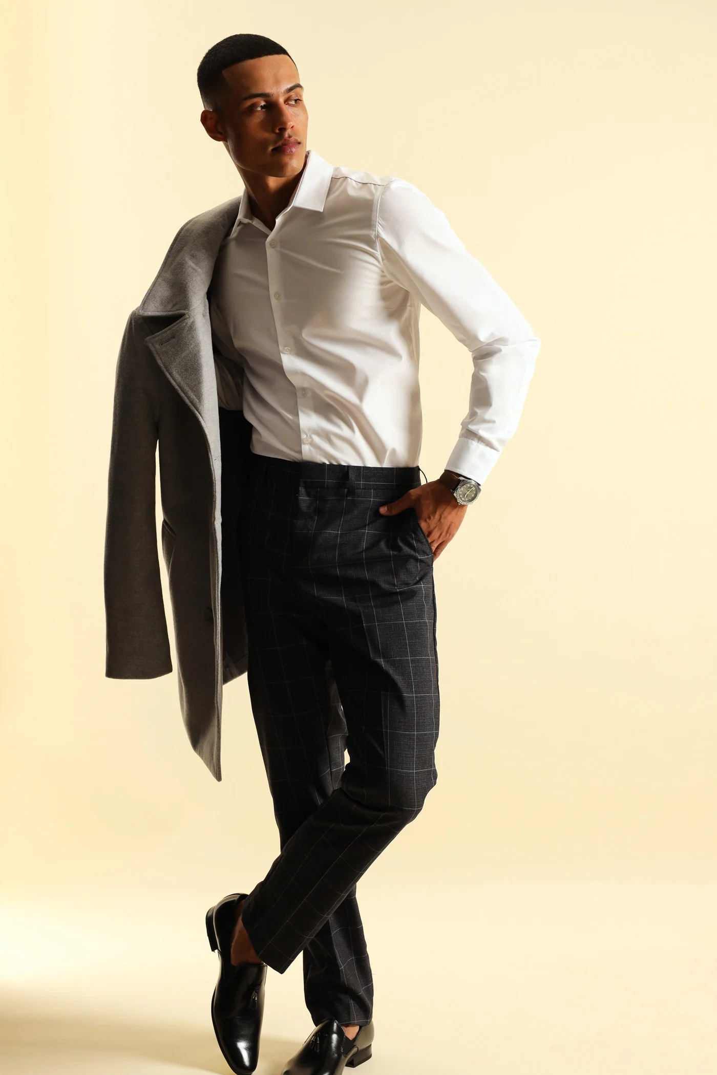 Check Trouser - Navy - Image 6