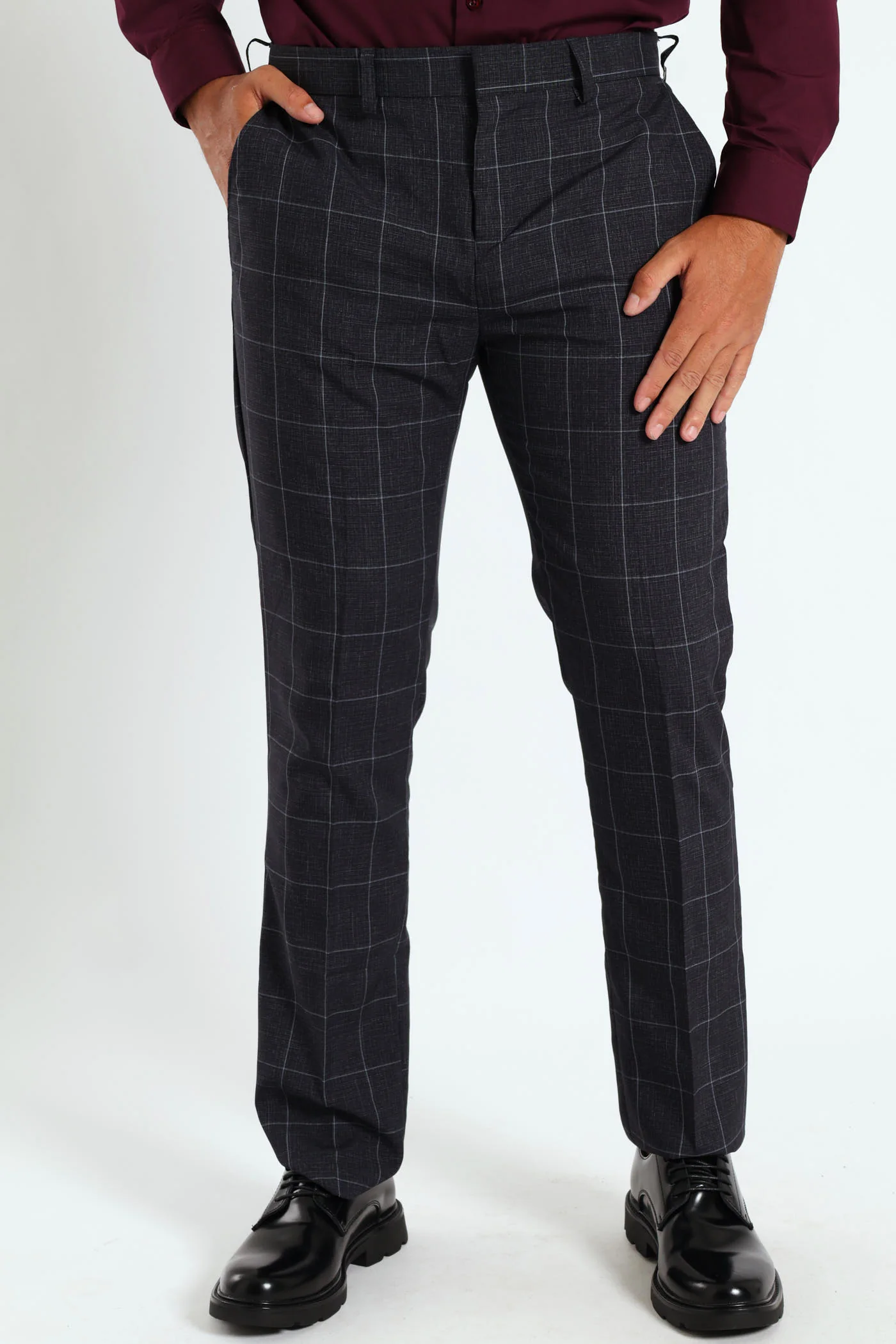 Check Trouser - Navy - Image 7