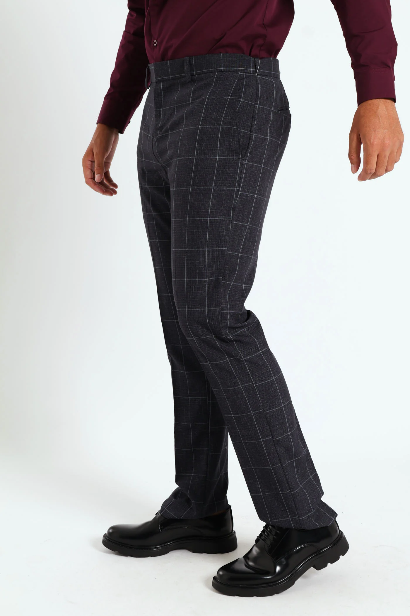 Check Trouser - Navy - Image 8