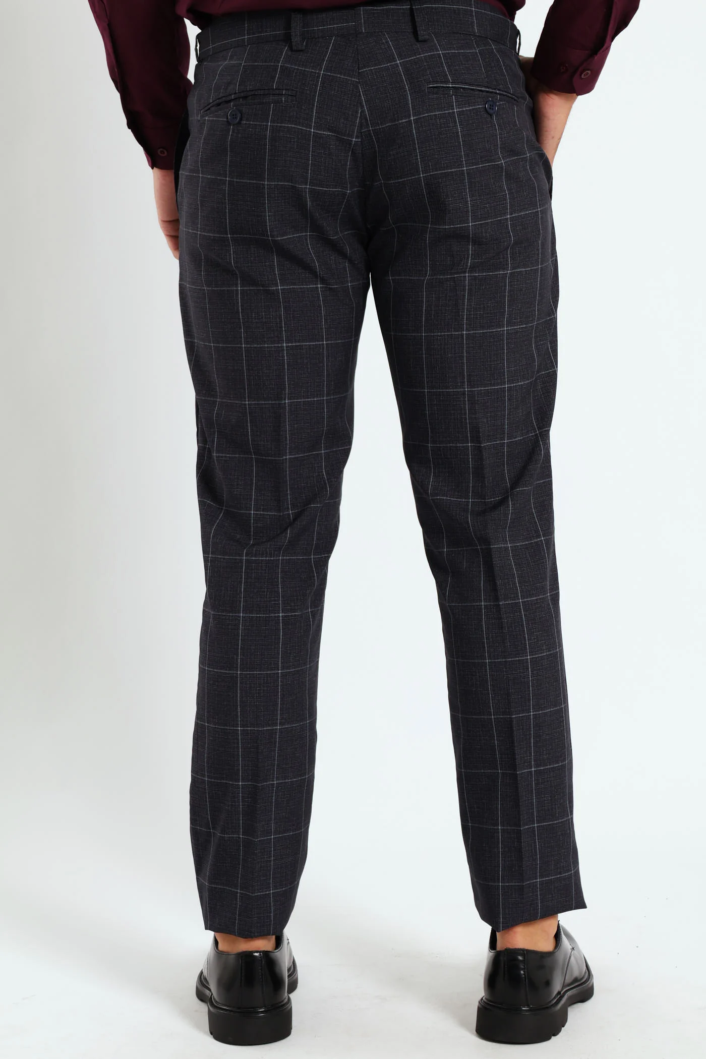 Check Trouser - Navy - Image 9
