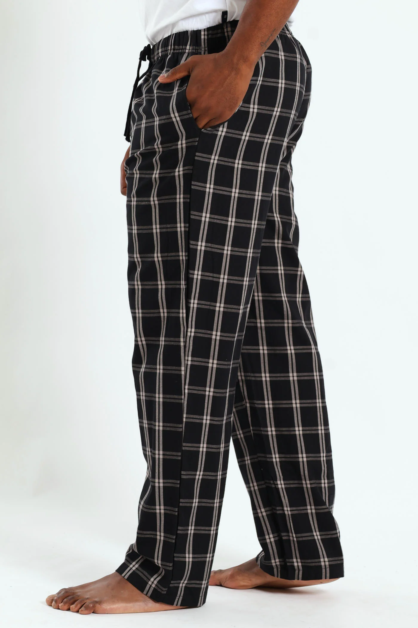 Check Woven Pant - Grey - Image 2