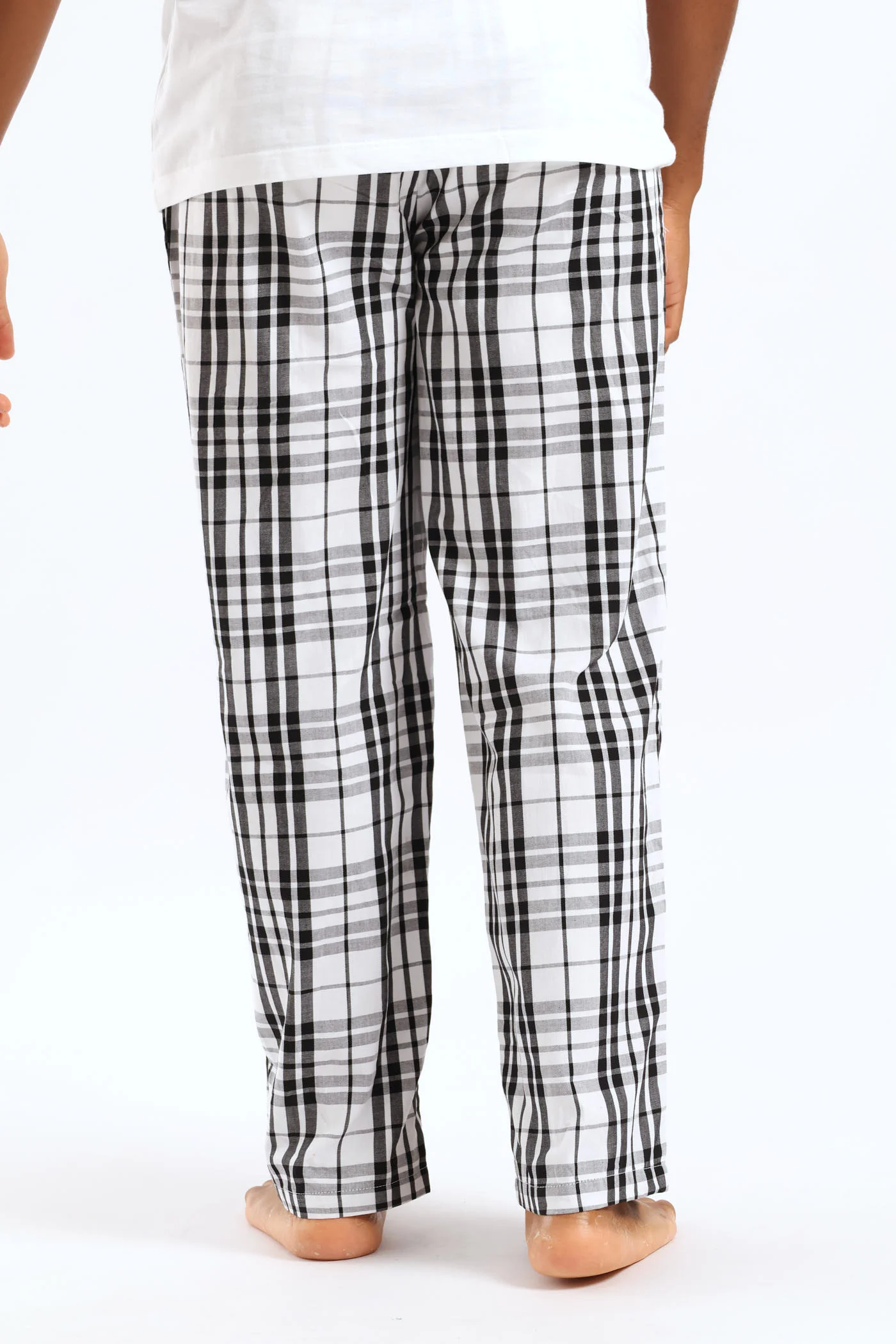 Check Woven Pants - Black/White - Image 4